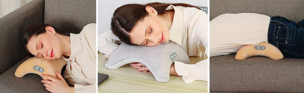 Le bienfait d’un coussin de sieste multifonctionnel bureau pour la santé.  Masque occulaire Oreiller Coussin lombaire Bureau Voyage Amazon cdiscount France