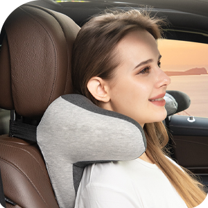Oreiller ergonomique pour appui-tête de voiture, oreiller cervical de  voyage