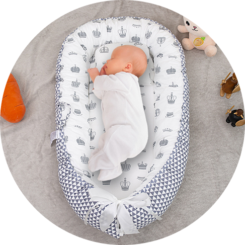 Lit cododo avec oreiller confortable portable lavable pour bébé