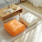 accessoire déco coussin pouf noir