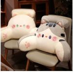 coussin cochon pour lecture au lit