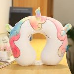 coussin de voyage à mémoire de forme licorne