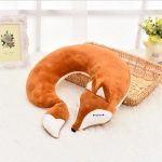 coussin de voyage original renard marron