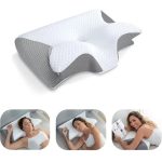 coussin gris à mémoire de forme