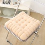 coussin pour chaise original biscuit rectangulaire beige