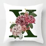 housse de coussin canapé décoratif lettre