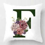 housse de coussin canapé décoratif lettre F