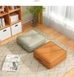 pouf carré noir 40cm